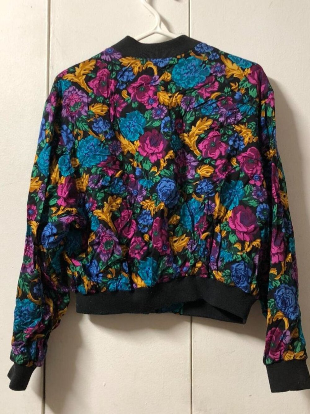 70s 80s vintage floral jacket - Picture 2 of 4